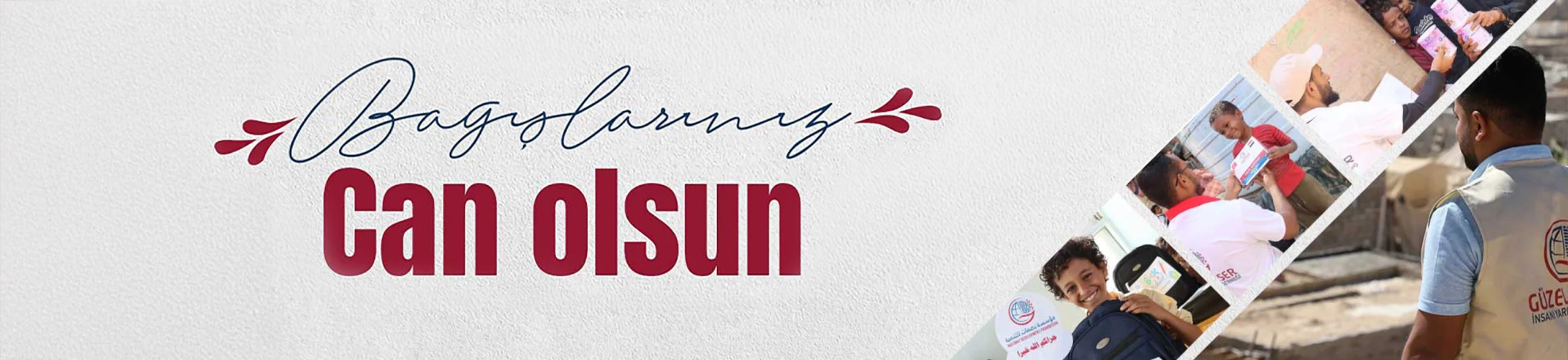 Bağış çalışmalarından bir görüntü